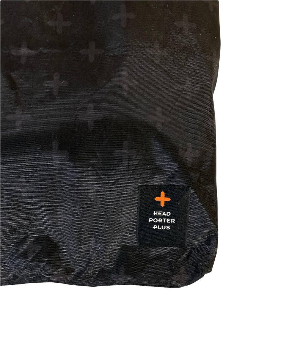 Head Porter Plus Foldable Tote Bag | Black Nylon Cross Pattern | Japanese Streetwear |, foto 2 de 5