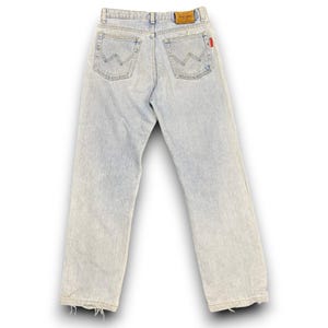 Vintage WRANGLER Distressed Jeans | 90s Thrashed Cowboycore Denim | Rugged Sun Faded Workwear | Grunge Western image 1