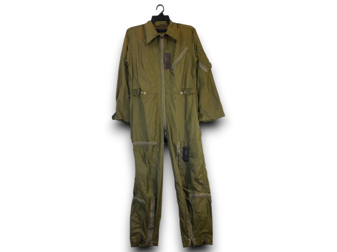 パンツ 00s bajra archive military jumpsuit k2a Vintage US Army K-2 Flying Suit | WWII Era Olive Drab Coveralls