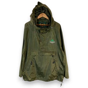 Vintage Rapido-anoraks L | Windjack met kleurvlakken uit de jaren 90 | Primaire kleuren retro ski Gorpcore