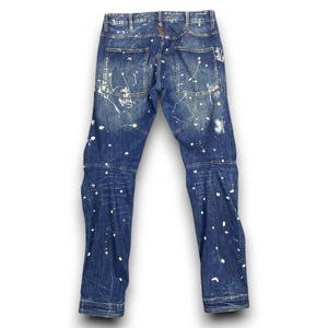 Vintage G-star RAW Paint Splatter Jeans | 3D Tapered Denim, 34x32