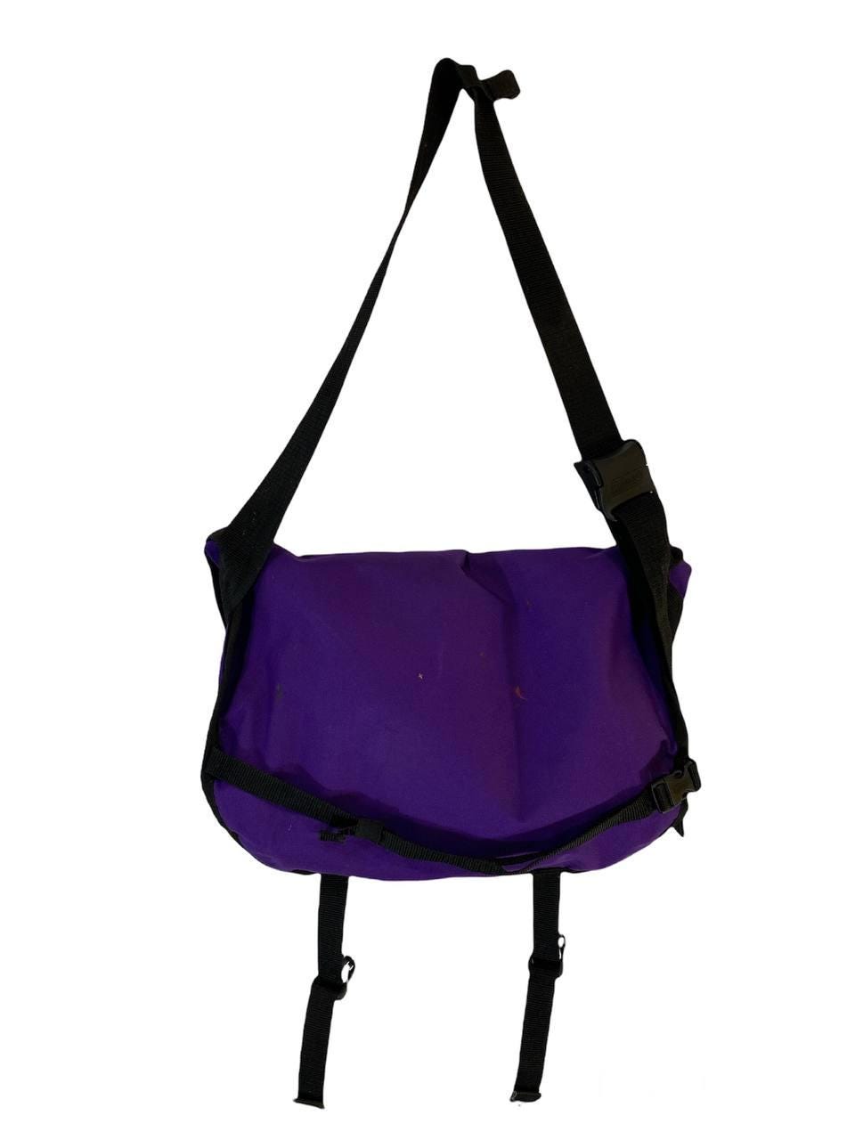 Vintage Coleman Purple Messenger Bag | Wichita Kansas Patch | Camo