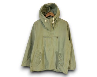 Vintage Army Green Hoodie | Oversized  Pullover | 90s Streetwear Y2K Aesthetic |