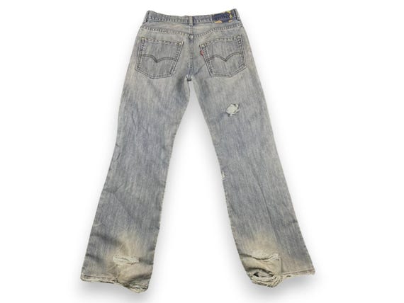 パンツ Levi's 527 LOW BOOT CUT W34 flare grunge Vintage Levi's 527 Slim Bootcut Jeans | Y2K Low Rise Flare Denim
