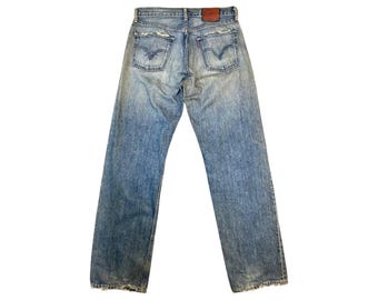 Vintage Levi's 503-03 Jeans: Distressed Japanese Denim, 90s Loose Fit Denim