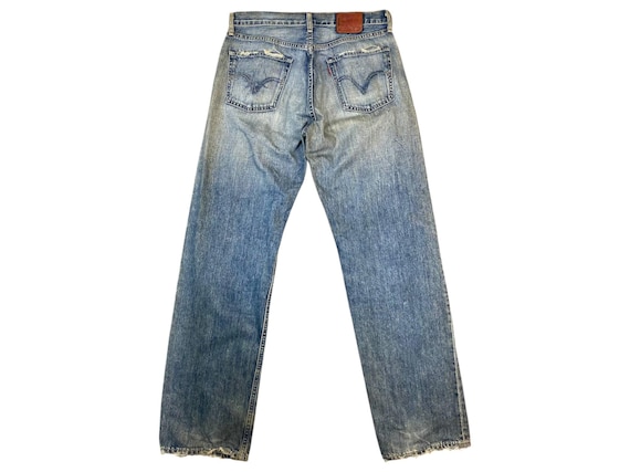 Vintage Levi's 503-03 Jeans: Distressed Japanese Denim, 90s Loose