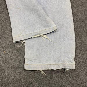 Vintage WRANGLER Distressed Jeans | 90s Thrashed Cowboycore Denim | Rugged Sun Faded Workwear | Grunge Western image 3