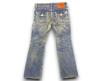 Size 31x32.5 Edwin Blue Trip Flare Bootcut Jeans - Etsy