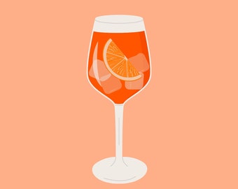 Aperol Spritz - Cóctel Póster