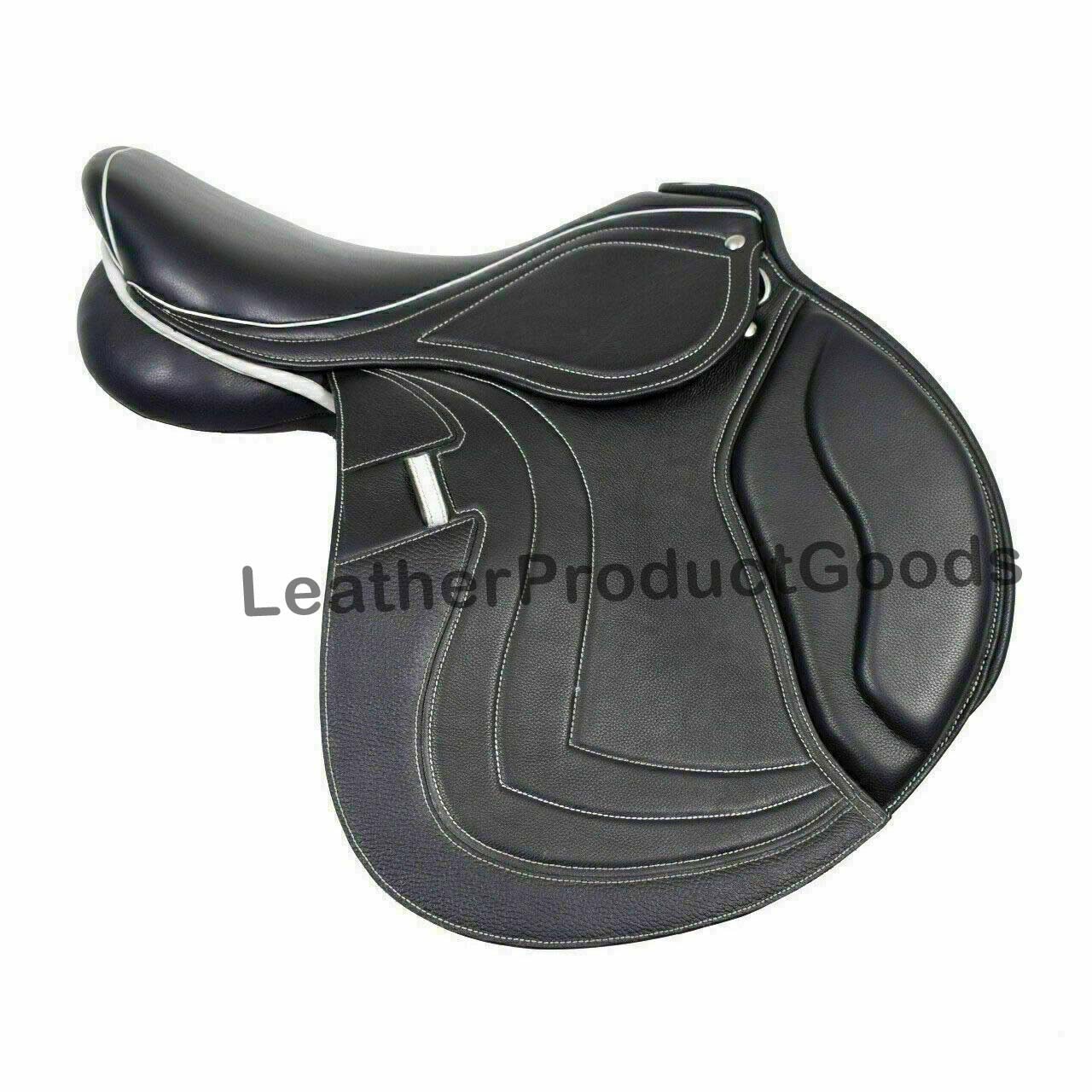 Newly English Jumping Close Contact Leather Saddle Change