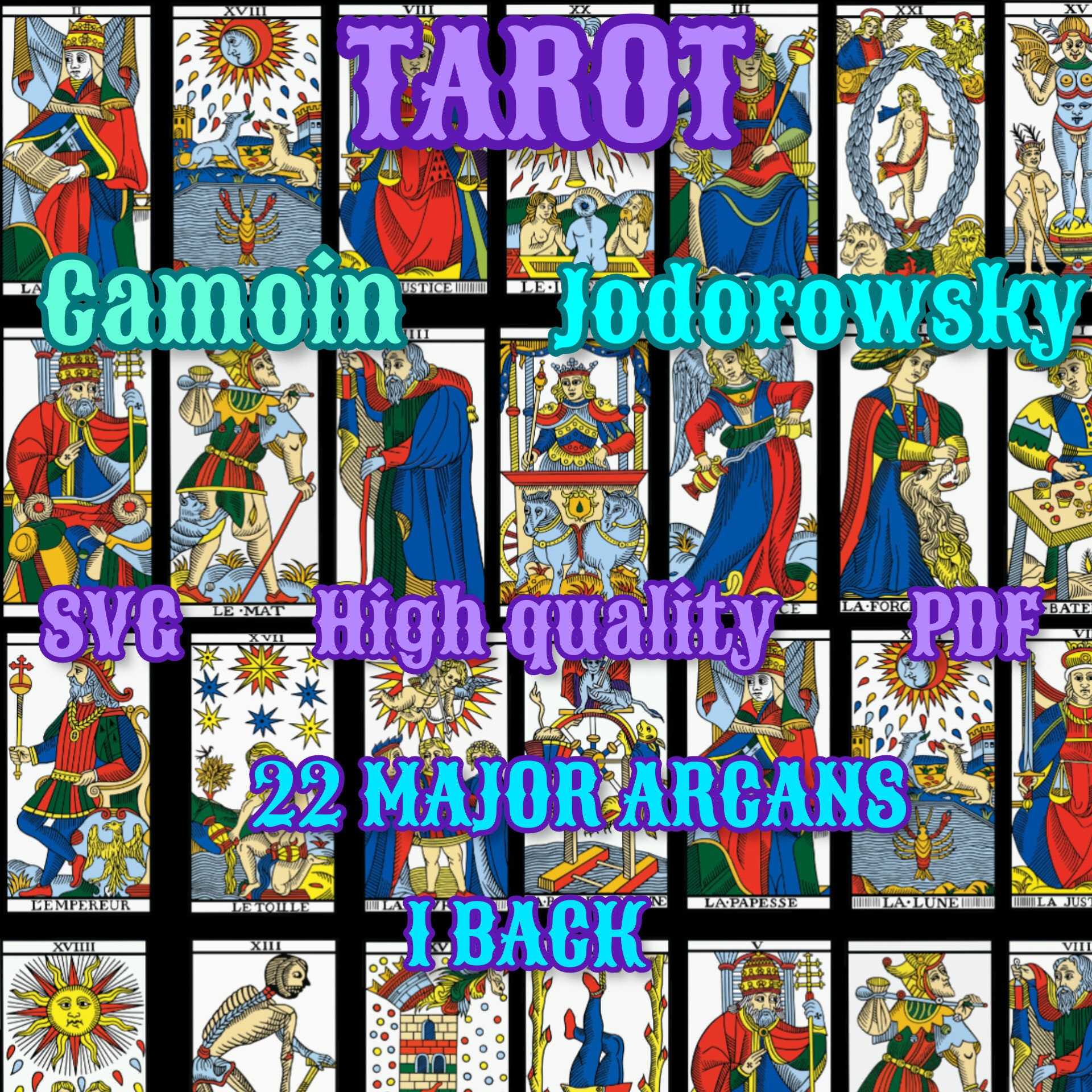 Tarot De Marsella Camoin Jodorowsky Digital Vector 22 Arcanos Mayores Tarot De Marsella Camoin Jodorowsky Digital Vector 22 Arcanos Mayores