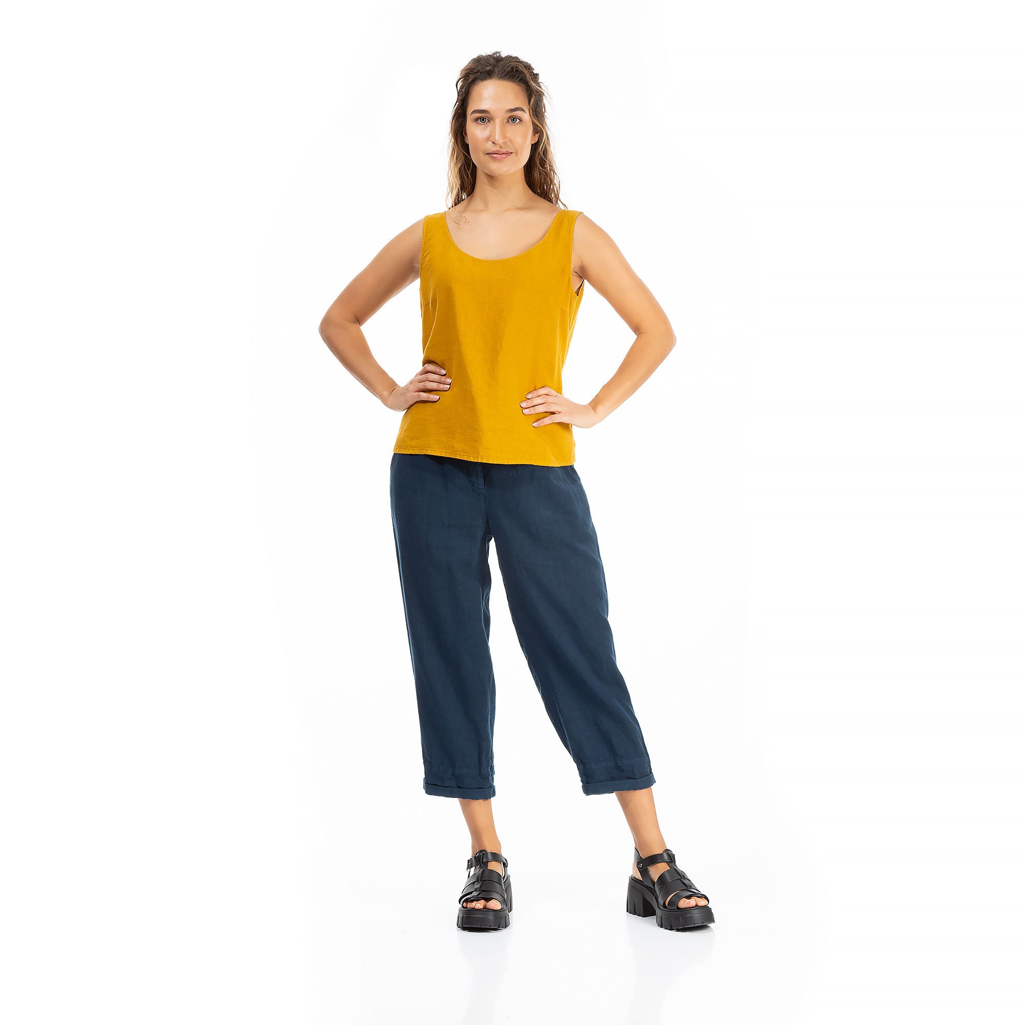 Chemisier Débardeur Express Jaune, Taille M, Col Vachette - Neuf Avec étiquettes