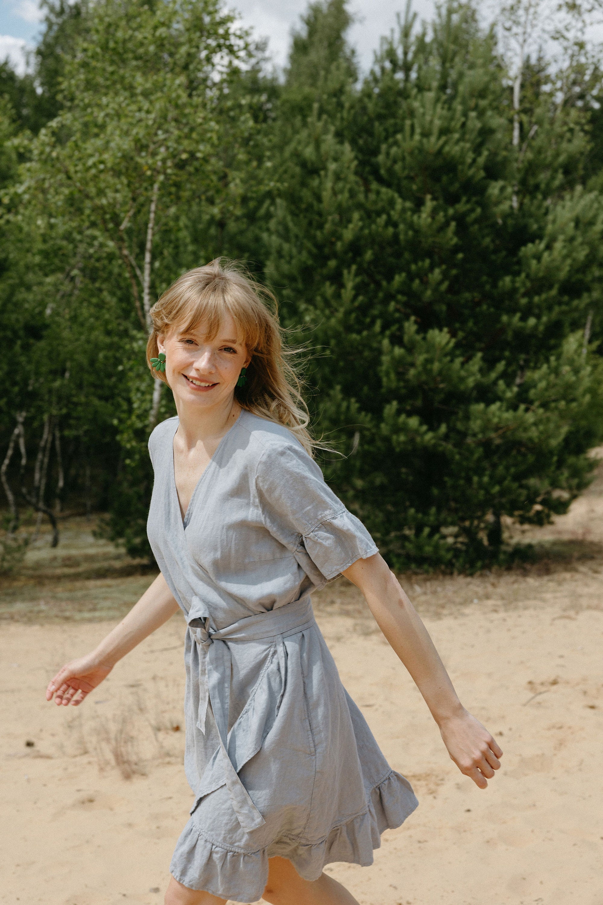 maaaRound Neck Fit Mini DressグレーS The Grey Boat Neck Sleeveless Mini Dress & Reviews - Grey