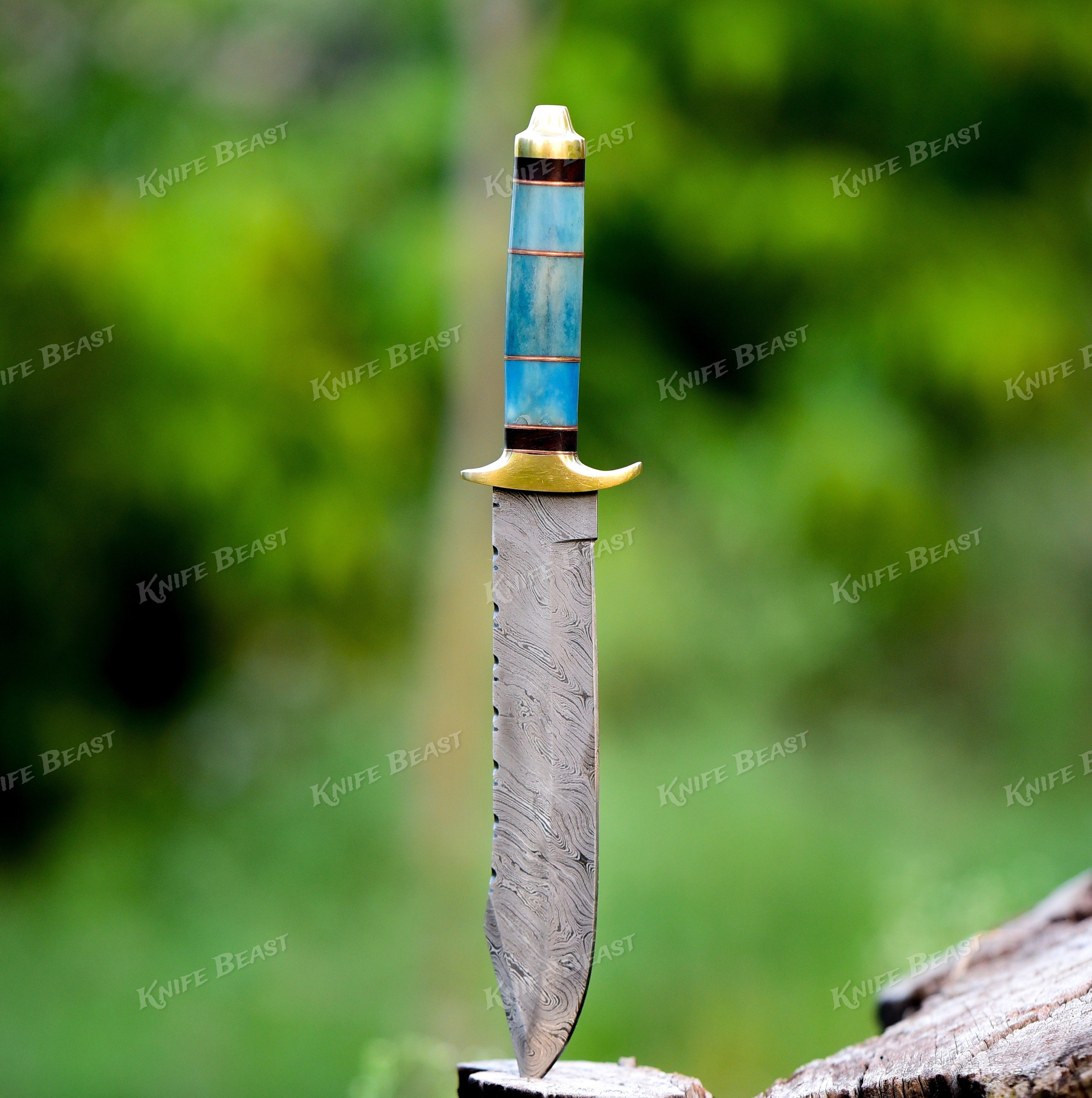 Artisan David Bowie Knife – Premium J2 Steel & Camel Bone Handle