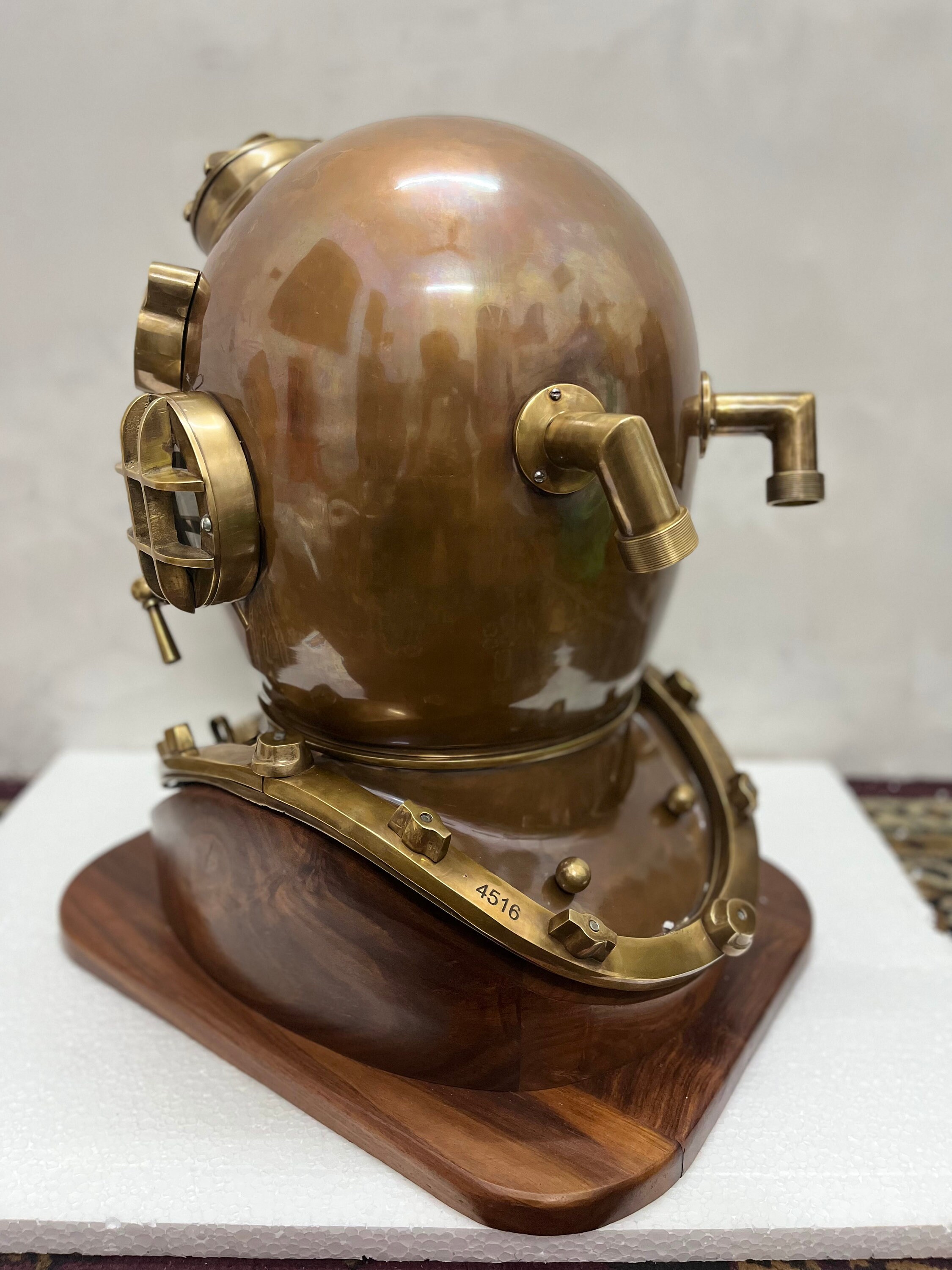 Marine Scuba Divers Deep Sea US Navy Mark V Brown Diving Helmet Replica ...