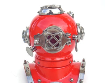 Scuba anchor Scuba diving helmet Replica | Anchor engineering diving helmet | Red, Yellow, Blue, Black diving helmet | scuba divers helmet