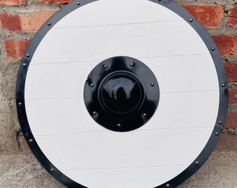 Medieval Viking Armor Shield ~ Fully Functional Designer White Shield CS09  ~ Best Gift