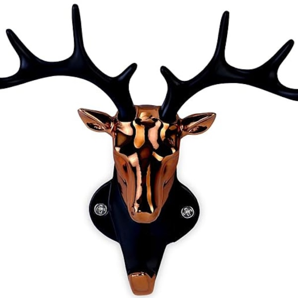 Deer Head Hanging Hook, Key Holder for Home, Key Stand, Key Hangers for Wall full metal product (non plastic) Best Gift For Halloween