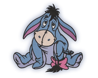 Eeyore Donkey Winnie the Pooh set of 4 sizes/ Embroidery Digital File / Machine Embroidery Digitizing / Embroidery Design