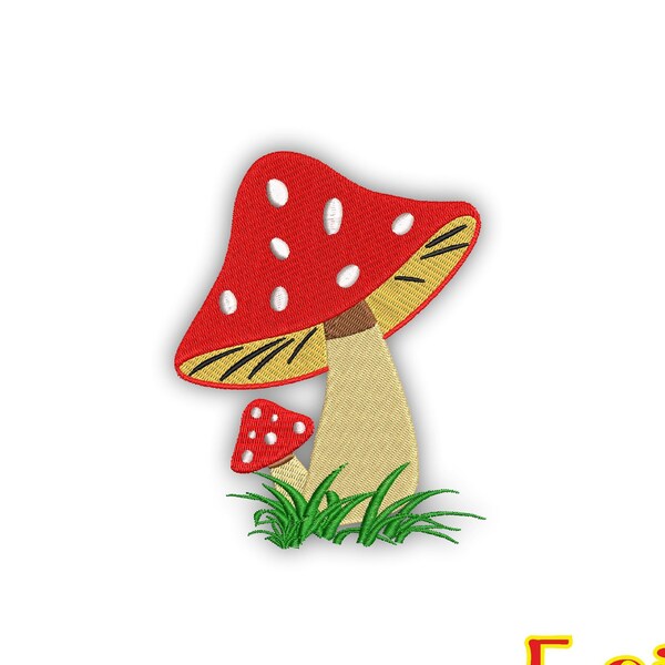 Mushroom Embroidery Pattern - Etsy