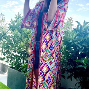 Handmade moroccan summer kimono-caftan