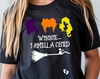 Winnie I Smell A Child Shirt, Halloween Shirt, Pregnancy Shirt, Pregnancy Announcement Shirt, Funny Pregnancy Tshirt, Cute Halloween Tee