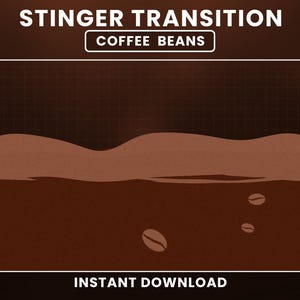 Twitch Stinger Transition, Coffee Transition, Animated Stream Transition, Cute Stream Transition, Simple Stream Stinger