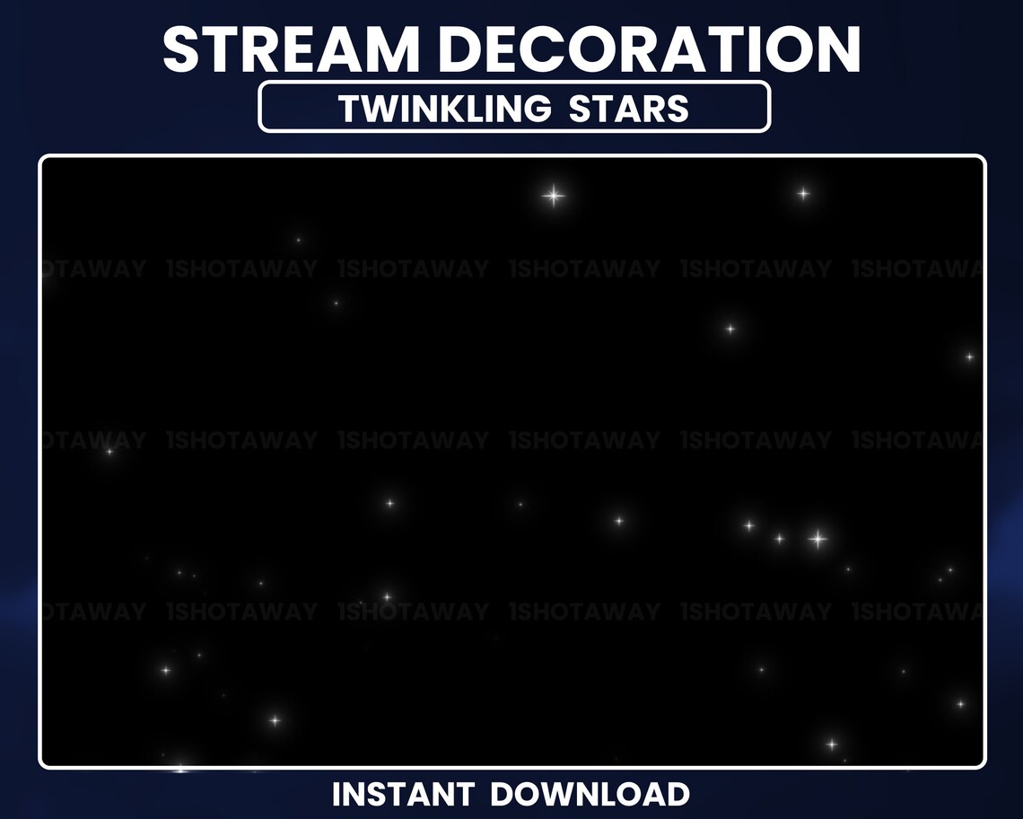 Animated Twinkling Stars Stream Decoration Glowing White - Etsy