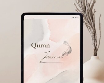 Editable| Compatible Quran Journal-Quran Journal Digital, Quran Study, Quran Tracker, Muslim Planner, Quran Workbook, Surah Study