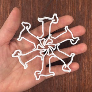 Dachshund Snowflake Ornament, Dachshund Christmas Ornament, Gifts for Dachshund Owners, Dachshund Gifts image 2