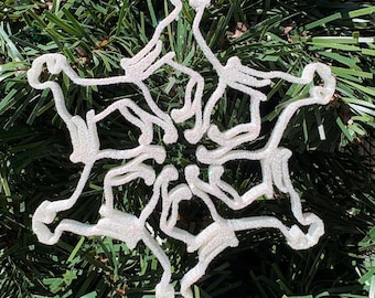 Boxer Ornament, Snowflake with Boxer Dogs, Boxer Gifts, Dog breed ornaments, Stocking Stuffer, Gifts for Dog Owners