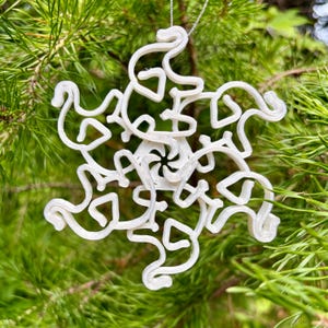 Elephant Snowflake Ornament, Elephant Christmas Ornament, Elephant Christmas Gifts