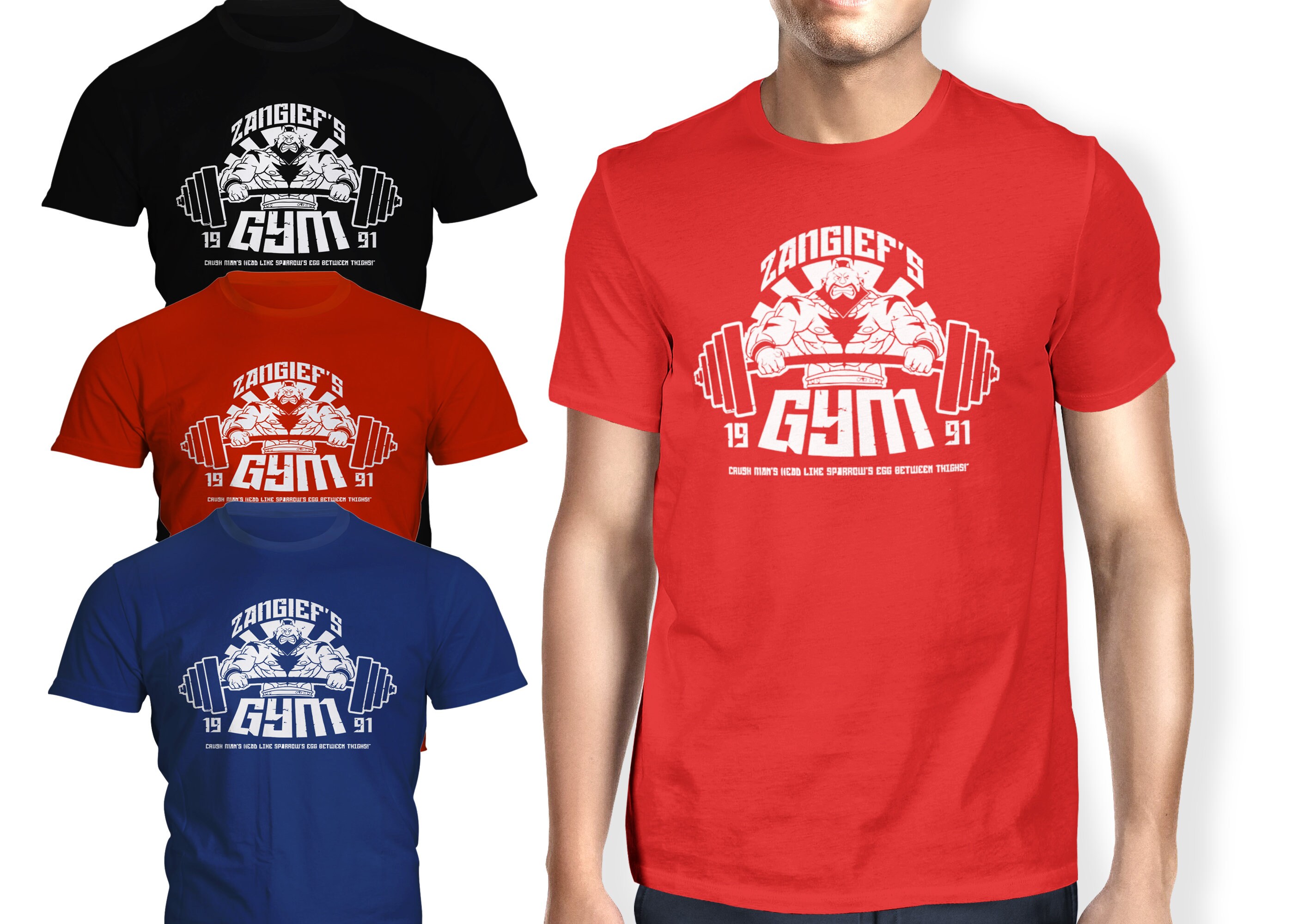 T-Shirt ROCKINSTONE Chun Vs Zangief Fight para Homem (S)