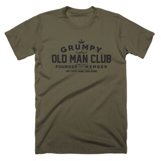 Maglietta Grumpy Old Man Club – Compleanno/pensionamento, Nero, Taglia XXL, Cotone 180g/m²