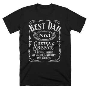 Best Dad No. 1 Extra Special Funny Men T-shirt Gift for Fathers Day ,Birthday- Size S - 5 XL