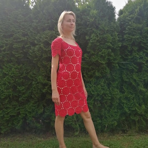 Handmade crochet dress, evening dress, Unique dress, wedding dress, summer dress,