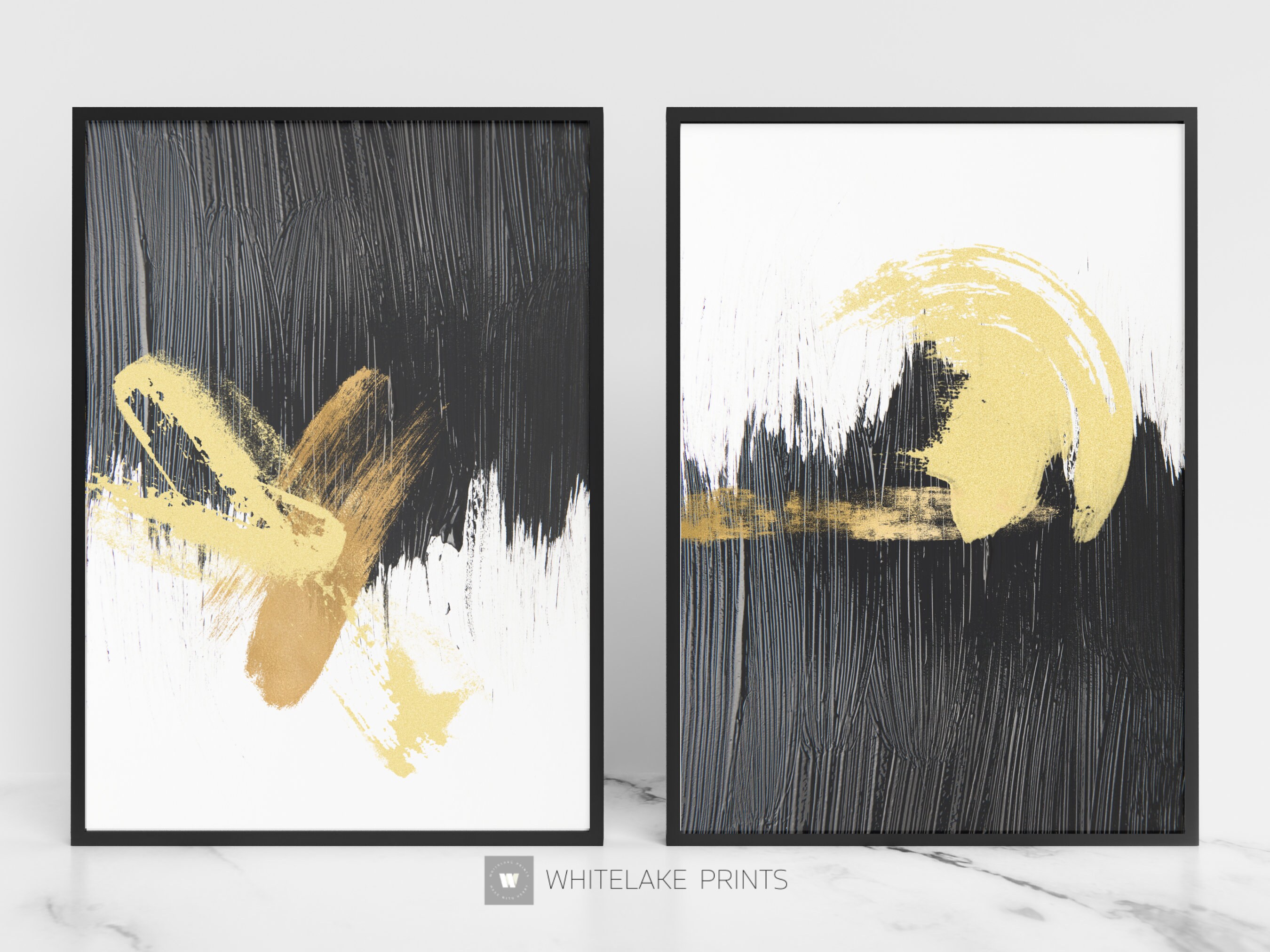 Neutral Wall Art, Black White Wall Art, Extra Large Abstract Wall Art