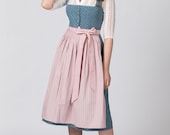 Stockerpoint Midi Dirndl 2 pcs. 70 cm Madeline Smoke Blue
