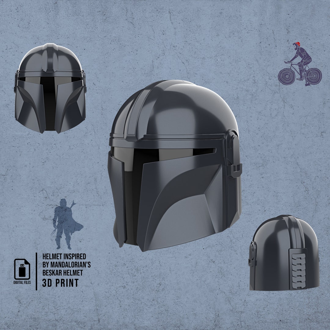 Cosplay 3D Printable Mandalorian Helmet - Etsy