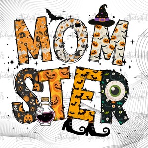 Mamma PNG, Halloween Mama SVG, Spöklik SVG, Mamma Liv Svg, Pumpa Svg, Rolig T-shirt PNG, Svg-filer för Cricut, Sublimeringsdesign Nedladdningar