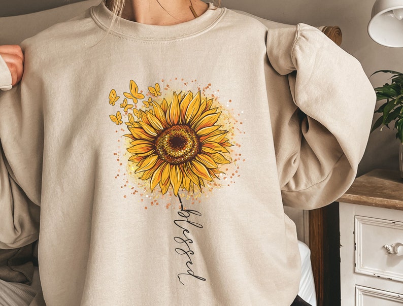 Sunflower PNG, Blessed Png, Flower Png, Western, Flower Design, Blessed ...