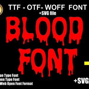 Blood font SVG #2 Horror font SVG Horror Alphabet Svg Horror Svg Blood Font Svg Horror Cricut Font Svg Digital Download Alphabet Svg