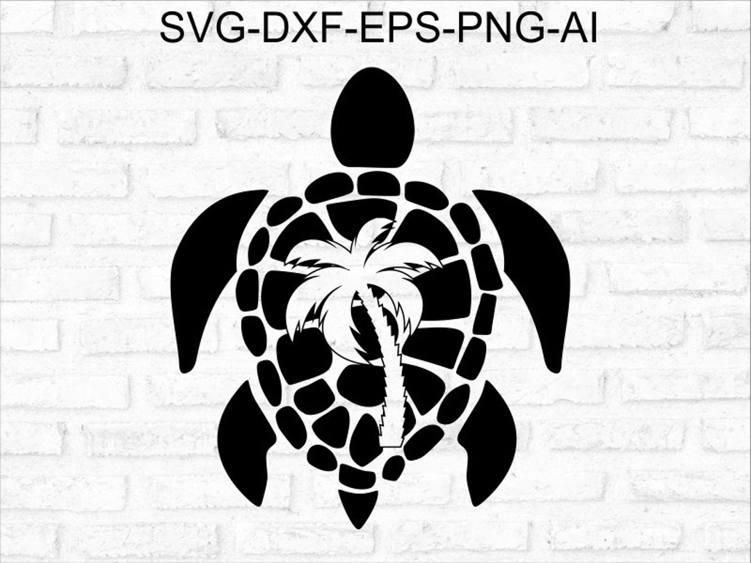 Tribal Sea Turtle SVG Turtle Palm Svg Sea Turtle SVG Sea Turtle PNG