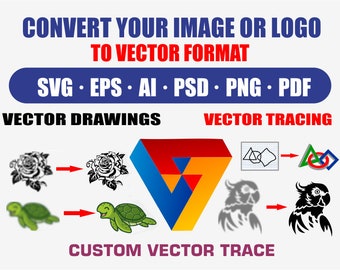 Images to SVG - Vector drawings - Custom Logo Recreation - Vector Conversion - Vector Tracing Your Image - Vectorize Logo Special