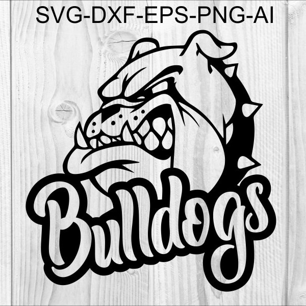 Bouledogues SVG #3 bouledogue SVG, bouledogue Clipart, bouledogue coupe fichiers Silhouette, fichiers pour Cricut, bouledogue vecteur, Svg, Dxf, Png, Eps, Ai Design