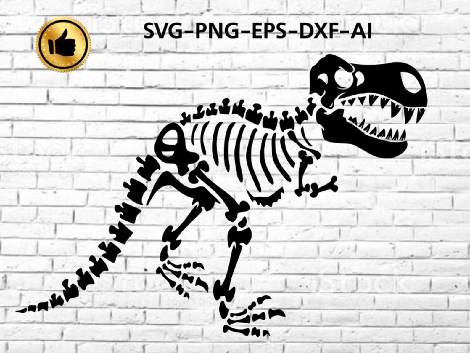 T-rex Dinosaur SVG Skeleton Dino Tyrannosaurus Dinosaurs Cut - Etsy