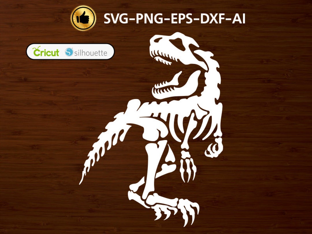 Dinosaur SVG T-rex SVG Skeleton Dino Tyrannosaur Dinosaurs Cut Files