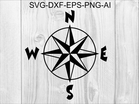 Compass svg file, nautical compass svg, compass rose svg, compass star svg,  Instant Digital download svg/png/eps/dxf files.