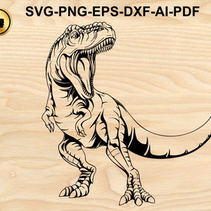 Dinosaur SVG T-rex Dinosaur SVG Tyrannosaurus - Dinosaurs Cut Files For Silhouette Files for Cricut Dinosaur Vector Svg Dxf Png Eps