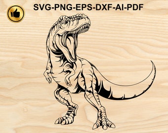 Dinosaur SVG T-rex Dinosaur SVG Tyrannosaurus - Dinosaurs Cut Files For Silhouette Files for Cricut Dinosaur Vector Svg Dxf Png Eps